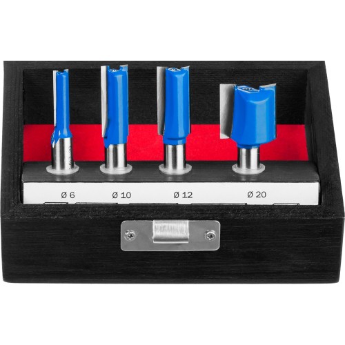 ЗУБР 4 шт, набор профильных фрез по дереву, Профессионал (28795-H4-1)