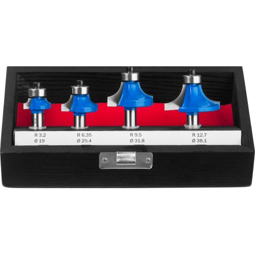 ЗУБР 4 шт, набор профильных фрез по дереву, Профессионал (28795-H4-2)