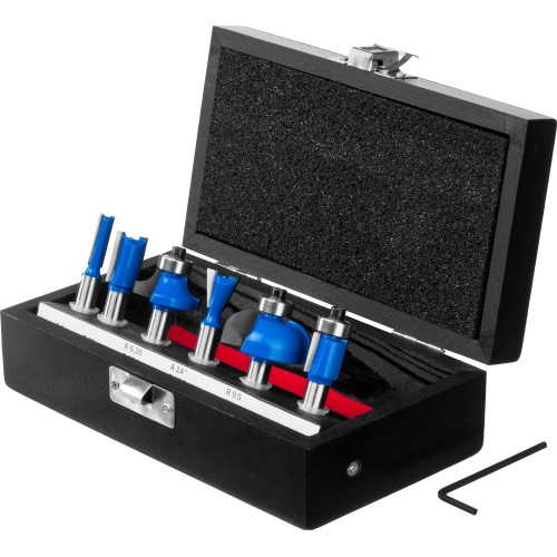 ЗУБР 6 шт, набор профильных фрез по дереву, Профессионал (28795-H6)