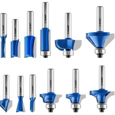ЗУБР 12 шт, набор профильных фрез по дереву, Профессионал (28796-H12)