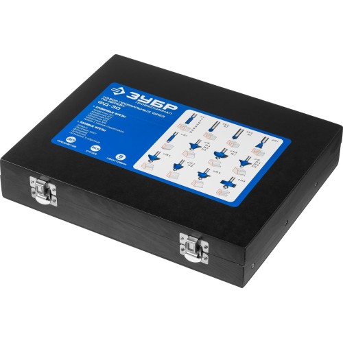 ЗУБР 30 шт, набор профильных фрез по дереву, Профессионал (28796-H30)