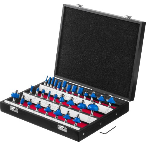 ЗУБР 30 шт, набор профильных фрез по дереву, Профессионал (28796-H30)