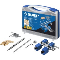 ЗУБР два отверстия, регулируемый кондуктор для глухих отверстий, Профессионал (30081)