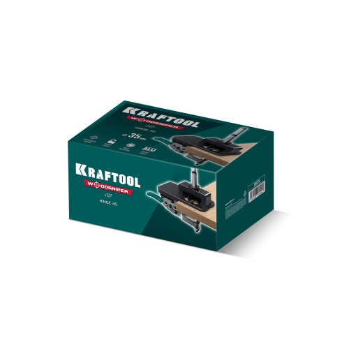 KRAFTOOL Woodsniper 127, 35 мм, кондуктор для мебельных петель (30075)