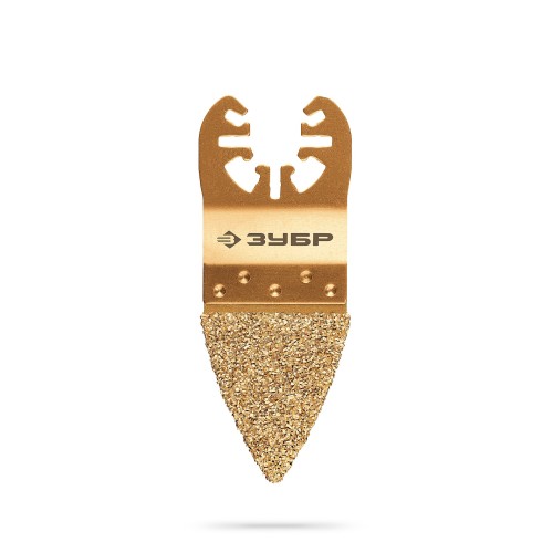 ЗУБР CARBIDE ВК8 Р40, 35x40 мм дельтовидное полотно с твердосплавной крошкой: краска, клей, ламинат, стекло/угле пластик (15556)