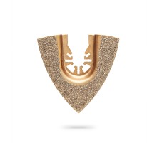 ЗУБР CARBIDE ВК8 Р60, 80 мм треугольное полотно с твердосплавной крошкой: твердое дерево, строительный раствор, клей (15557)