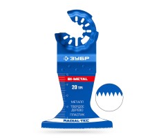 ЗУБР BIM 65x50 мм, 20TPI полотно биметаллическое, чистый рез: металл, твердое дерево, пластик (15574-65-50)