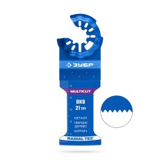 ЗУБР MULTICUT ВК8 21TPI, 35x54 мм полотно универсальное с твердосплавными зубьями: металл, твёрдое дерево, кирпич (15576-35-54)