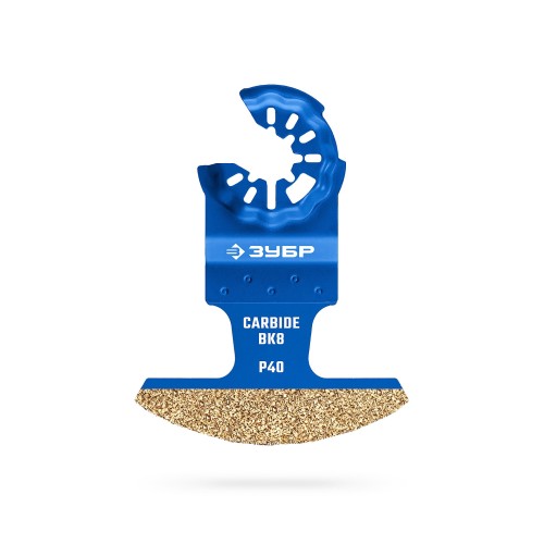 ЗУБР CARBIDE ВК8 Р40, 70x2.6 мм полотно с твердосплавной крошкой: керамика, кирпич, пенобетон (15581-70-2.6)