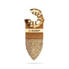 ЗУБР CARBIDE ВК8 Р40, 35x42 мм полотно дельтовидное с твердосплавной крошкой: керамика, кирпич, пенобетон (15582-P40)