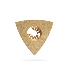 ЗУБР CARBIDE ВК8 Р100, 80 мм полотно треугольное зачистное с твердосплавной крошкой: клей, краска, раствор, кирпич, пенобетон (15583-P100)