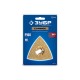 ЗУБР CARBIDE ВК8 Р100, 80 мм полотно треугольное зачистное с твердосплавной крошкой: клей, краска, раствор, кирпич, пенобетон (15583-P100)