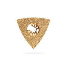 ЗУБР CARBIDE ВК8 Р40, 80 мм полотно треугольное зачистное с твердосплавной крошкой: клей, краска, раствор, кирпич, пенобетон (15583-P40)