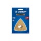 ЗУБР CARBIDE ВК8 Р40, 80 мм полотно треугольное зачистное с твердосплавной крошкой: клей, краска, раствор, кирпич, пенобетон (15583-P40)