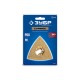 ЗУБР CARBIDE ВК8 Р60, 80 мм полотно треугольное зачистное с твердосплавной крошкой: клей, краска, раствор, кирпич, пенобетон (15583-P60)