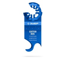 ЗУБР нож крюковидный 2-в-1 с заточкой, резка различных материалов (15586)