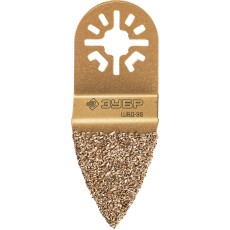 ЗУБР ШВД-35 UniLock, 35 мм, OIS-хвост., двусторонняя, насадка дельтовидная шлифовальная, Профессионал (15563-35)