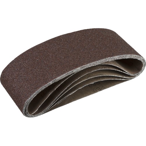 ЗУБР 75х457 мм, P80, лента шлифовальная СТАНДАРТ, для ЛШМ, 5 шт.