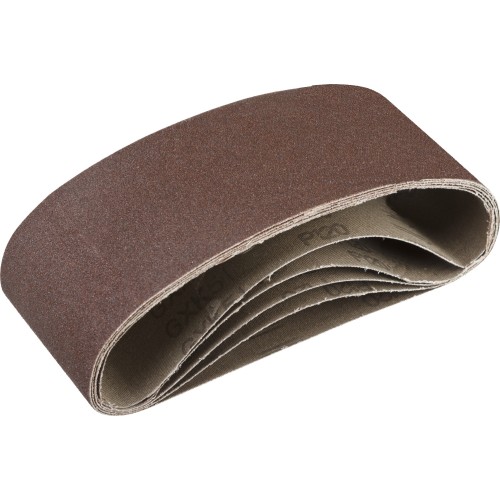 ЗУБР 75х457 мм, P120, лента шлифовальная СТАНДАРТ, для ЛШМ, 5 шт.