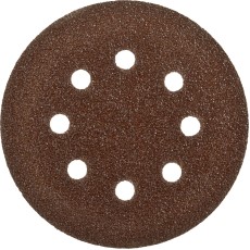 Круг шлифовальный ЗУБР ″СТАНДАРТ″ из абразивной бумаги на велкро основе, 8 отв., Р40, 125мм, 5шт