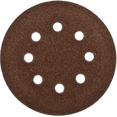 Круг шлифовальный ЗУБР ″СТАНДАРТ″ из абразивной бумаги на велкро основе, 8 отв., Р60, 125мм, 5шт