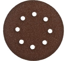 Круг шлифовальный ЗУБР ″СТАНДАРТ″ из абразивной бумаги на велкро основе, 6 отв., Р40, 150мм, 5шт
