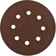 Круг шлифовальный ЗУБР ″СТАНДАРТ″ из абразивной бумаги на велкро основе, 6 отв., Р40, 150мм, 5шт