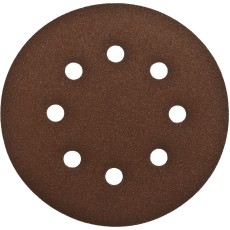 Круг шлифовальный ЗУБР ″СТАНДАРТ″ из абразивной бумаги на велкро основе, 6 отв., Р120, 150мм, 5шт