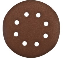 Круг шлифовальный ЗУБР ″СТАНДАРТ″ из абразивной бумаги на велкро основе, 6 отв., Р240, 150мм, 5шт