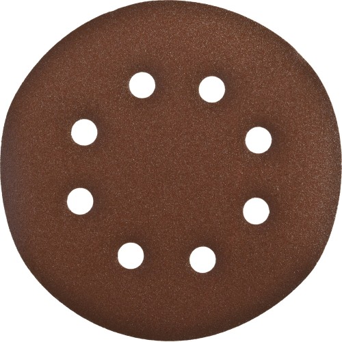 Круг шлифовальный ЗУБР ″СТАНДАРТ″ из абразивной бумаги на велкро основе, 6 отв., Р240, 150мм, 5шт