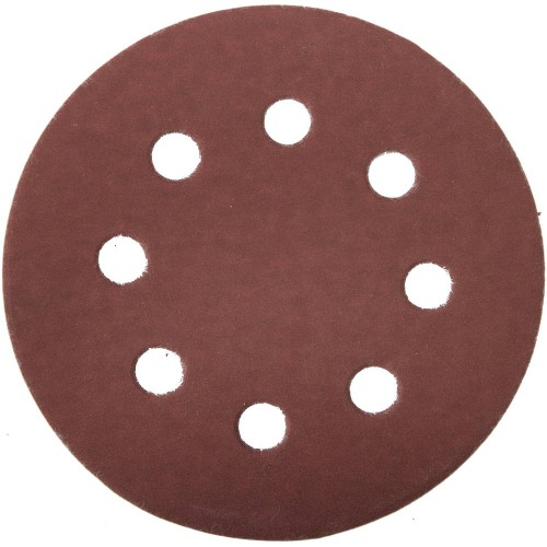 Круг шлифовальный ЗУБР ″Мастер″ универсальный, из абразивной бумаги на велкро основе, 8 отверстий, Р600, 125мм, 5шт