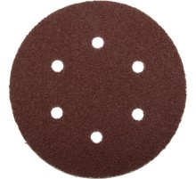 Круг шлифовальный ЗУБР ″Мастер″ универсальный, из абразивной бумаги на велкро основе, 6 отверстий, Р40, 150мм, 5шт