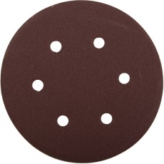 Круг шлифовальный ЗУБР ″Мастер″ универсальный, из абразивной бумаги на велкро основе, 6 отверстий, Р100, 150мм, 5шт