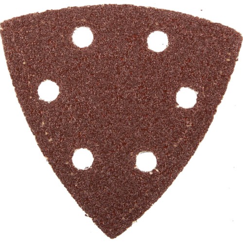 Треугольник шлифовальный ЗУБР ″Мастер″ универсальный на велкро основе, 6 отверстий, Р40, 93х93х93мм, 5шт