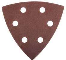 Треугольник шлифовальный ЗУБР ″Мастер″ универсальный на велкро основе, 6 отверстий, Р120, 93х93х93мм, 5шт