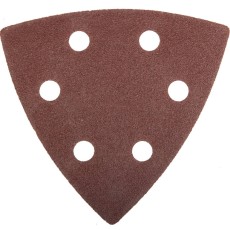 Треугольник шлифовальный ЗУБР ″Мастер″ универсальный на велкро основе, 6 отверстий, Р120, 93х93х93мм, 5шт