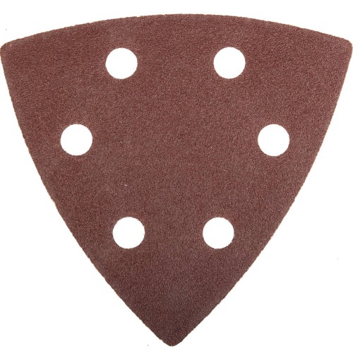 Треугольник шлифовальный ЗУБР ″Мастер″ универсальный на велкро основе, 6 отверстий, Р120, 93х93х93мм, 5шт