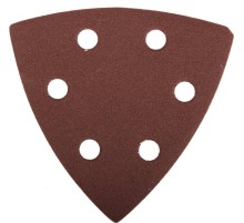 Треугольник шлифовальный ЗУБР ″Мастер″ универсальный на велкро основе, 6 отверстий, Р180, 93х93х93мм, 5шт