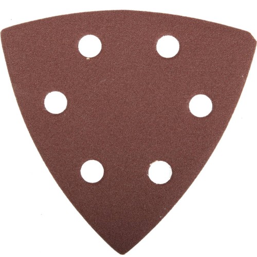 Треугольник шлифовальный ЗУБР ″Мастер″ универсальный на велкро основе, 6 отверстий, Р320, 93х93х93мм, 5шт