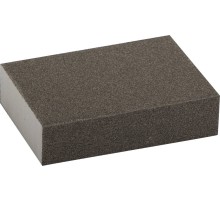 ЗУБР Р120, 100 х 68 х 26 мм, водостойкая, четырехсторонняя шлифовальная губка (35611-120)