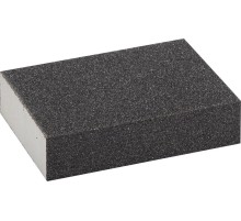 ЗУБР Р80, SiC, 100 х 68 х 26 мм, водостойкая, четырехсторонняя шлифовальная губка (35612-080)