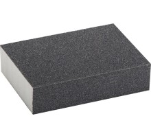 ЗУБР Р120, SiC, 100 х 68 х 26 мм, водостойкая, четырехсторонняя шлифовальная губкая (35612-120)