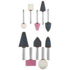 ЗУБР 10 предм., хвостовик d 3.2 мм, d 6мм, набор абразивных минишарошек-насадок (35998-H10)