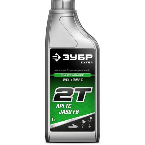 ЗУБР 2Т-М, 1 л, минеральное масло для 2-тактных двигателей, EXTRA (70602-1)