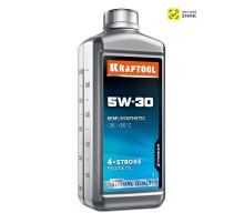 KRAFTOOL 5W-30, 1 л, зимнее полусинтетическое масло для 4-тактных двигателей (41514-1)