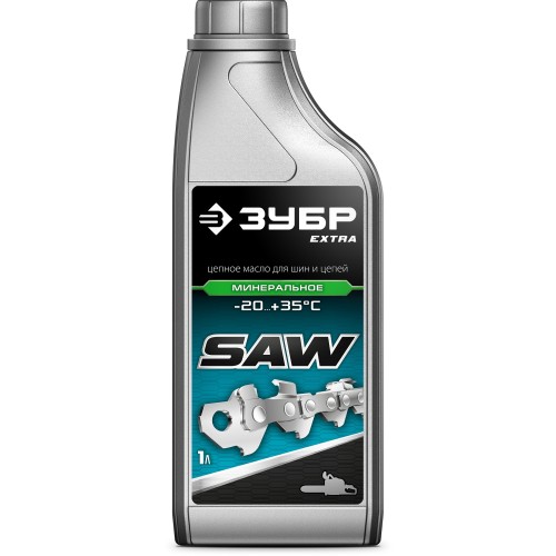 ЗУБР 1 л, цепное минеральное масло для бензо и электропил, EXTRA (70622-1)