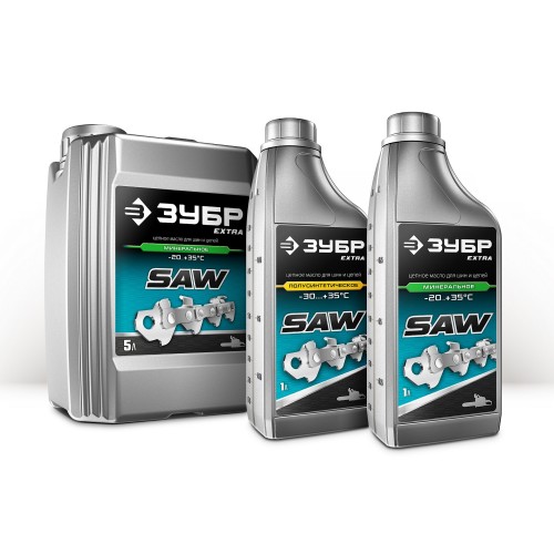 ЗУБР 1 л, цепное минеральное масло для бензо и электропил, EXTRA (70622-1)