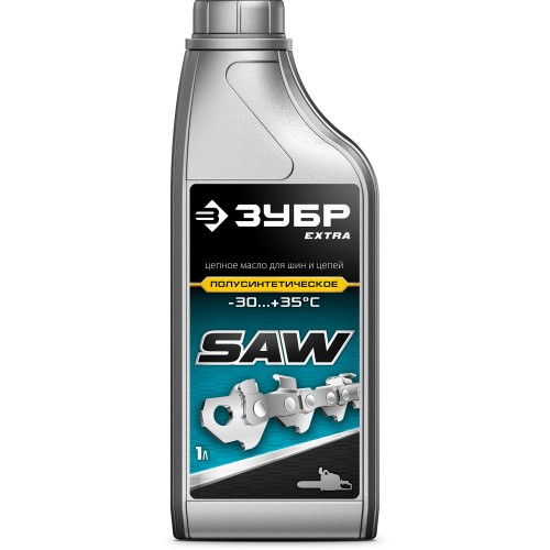 ЗУБР 1 л, цепное полусинтетическое масло для бензо и электропил, EXTRA (70623-1)