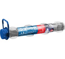 ЗУБР Д 4.0 х 350 мм, 1,2 кг в ПВХ тубе, УОНИ 13/55 с основным покрытием, электрод сварочный, Профессионал (40021-4.0)