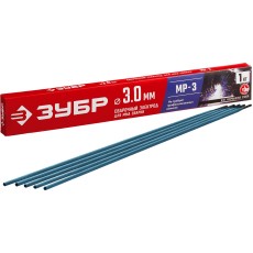 ЗУБР Д 3.0 х 350 мм, 1 кг в коробке, МР-3 рутиловый, электрод сварочный (40011-3.0)